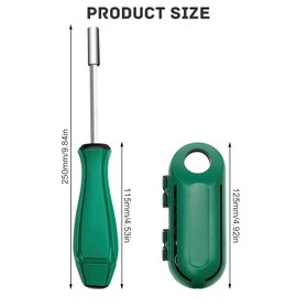 20-in-1 Screwdriver Set, Robust and Easy to Use, Multibit Screwdriver, Multi-Purpose Screwdriver Set, for Outdoor and Daily Repair Tools (Green)
