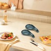 CHSEROK Spoon Rest, 4 Pieces with Hanging Holes Cooking Spoon