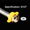 Qrity 2 Pieces G 1/2" x G 1/2" Stainless Steel