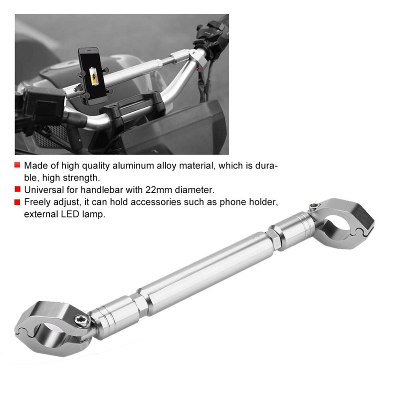 Suuonee Motorcycle Balance Bar, Aluminium Alloy Motorcycle Balance Handlebar Cross