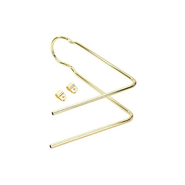Alta Bicycle Sissy Bar 90 Bent W/Clamps Multiple Colors (Gold)