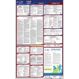 Connecticut and Federal Labor Law Poster (English, CT State) - OSHA Compliant All-in-One Laminated Poster, J. J. Keller & Associates, Inc.