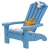 LUOZZY Miniature Beach Chair Figurines Nautical Beach Chair with Starfish