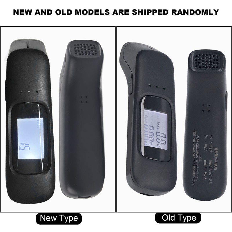 Breathalyzer Black Portable Mini Dustproof High Accuracy Rechargeable Blowing Special