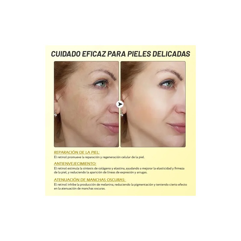 Crema Facial Antiarrugas Con Retinol 0.3 100ml Día Y Noche