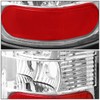 Pair of Chrome Housing Clear Lens LED Brake Tail Lights