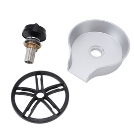 Automatic Glass Rinser Stainless Steel Cup Washer Professional Rust Resistant Pressure Glass Washer for Kitchen Sinks Silver