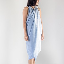 Salt Earth Cotton Turkish Beach Towel, Bath Towels Set of 4 Large, Towels for Bathroom, Beach Essentials and Gym Towels, Quick Dry Towel for Shower, Lightweight Large Bath Towels for All (Sky Blue)