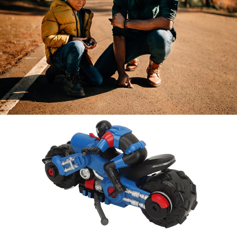 1:10 Scale Remote Control Motorcycle Toy High Speed RC Stunt