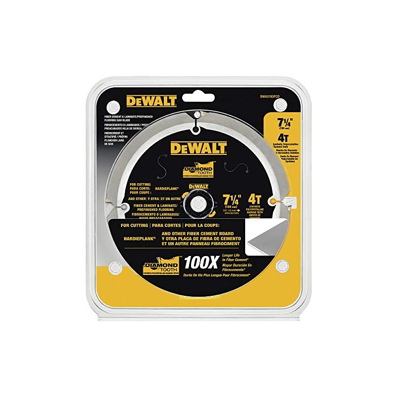 DEWALT Circular Saw Blade, 7 1/4 Inch, 4 Tooth, Cement