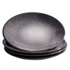 4-Piece Ceramic Dinner Plate Set, 7.5" Minimalist Porcelain Salad Plates