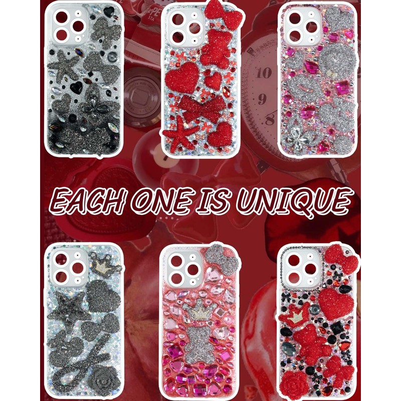 DoDoBeads 22 Pcs Junk Case Charms – Big Black Bling