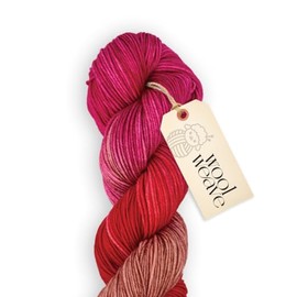 Hilo de lana merino Superwash para tejer y ganchillo - Hilo variegado teñido a mano premium, 100gr, 220 m, peso Dk - Lujoso, suave y duradero