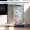 Cute White cat Dishwasher Magnet Cover,Front Dishwasher Cover Decoration Reusable