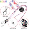 Sparkling Rhinestone Crystal Clear ID Badge Holder Keychain Keychain for