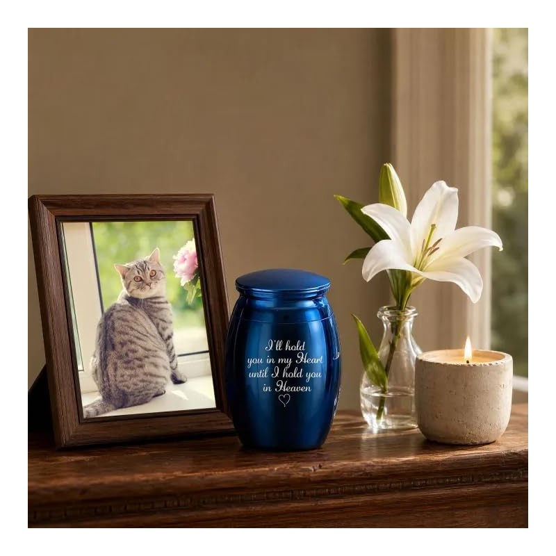 Premium Mini Keepsake Urn for Human & Pet Ashes, Small