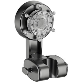 Adjustable Suction Cup Shower Head Holder – Wall Mounted Suction Bracket, Strong Suction Cup Wall Mount for Shower Hose, Shower Wand Holder & Wall Mounted Suction Bracket (Grey)