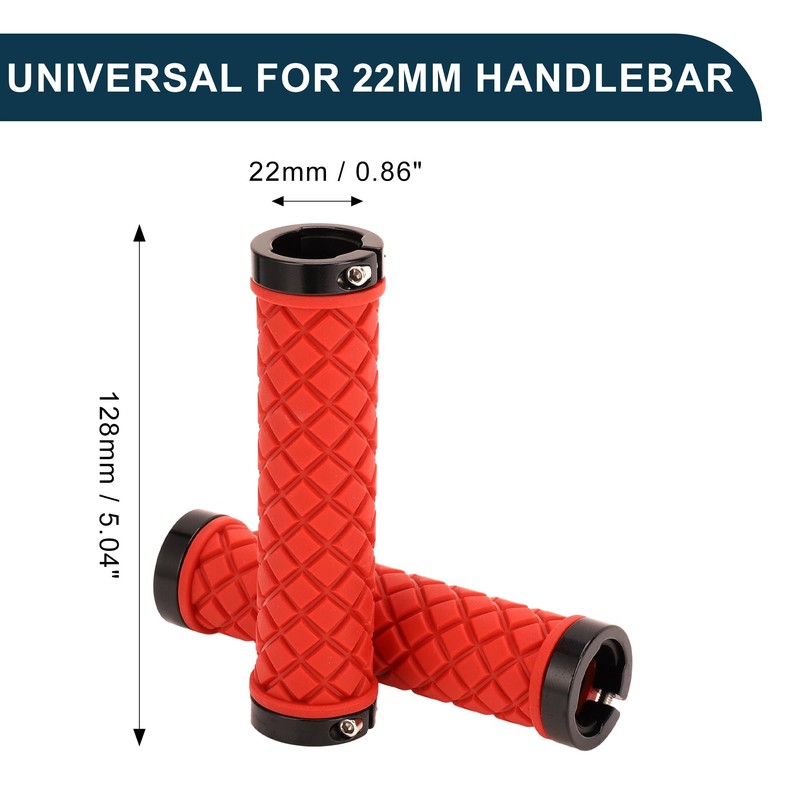 TUCKBOLD Bike Handlebar Grips Covers 128mm Long Lightweight | Bicycle
