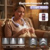 Plynvexa LED Book Light with Bluetooth Speaker,Bendable Neck Light 2600mAh