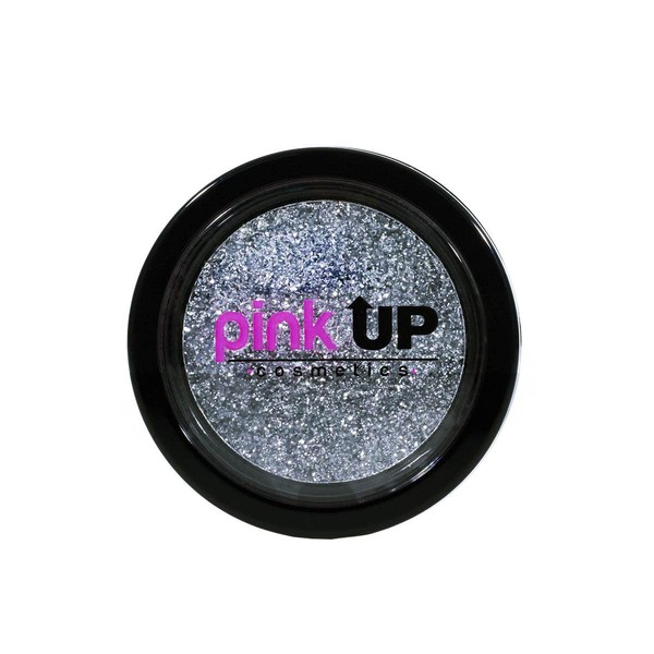 PINK UP, Glitter para ojos, Glitter Compacto, Alta adherencia, Glitter fino, Textura extra suave, Modelo PKG01