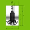 Bürstenking Toilet Replacement Brush Head, 69 mm, Toilet Brush Head