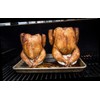 only fire 2 Pack (Large+Small) Ceramic Chicken Roaster Rack, Beer