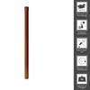 INEFA Downpipe 100 cm, PVC DN75 / 75 mm, Brown,
