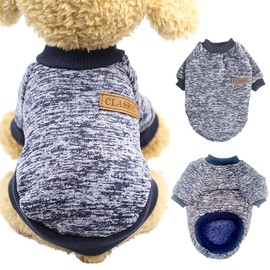 Warm Dog Jumpers, Grey Pet Jumper, Winter Dog Clothes, Cat Sweater, Dog Clothing, Dog Jumper for Small and Medium Dogs