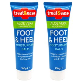 2pk Moisturising Foot Cream for Cracked Heels and Dry Skin | 200g | Dry Foot Cream for Very Dry Feet & Cracked Heel Repair Cream | Heel Balm for Cracked Heel Cream, Foot Balm Feet Cream + SOL Sticker