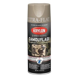 Krylon K04291000 Camouflage Spray Paint, Ultra Flat, Khaki, 11 oz.,Camouflage Khaki