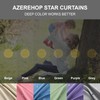 Azurehop Double Layer Star Rainbow Curtains, Kids Nursery Blackout Princess
