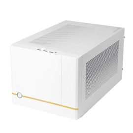 SilverStone Technology SUGO 14, SG14, White, Mini-ITX Cube Chassis, Supports 3 Slot Full Length GPUs/ATX PSU / 240mm AIO, 4 Removable Panels, SST-SG14W