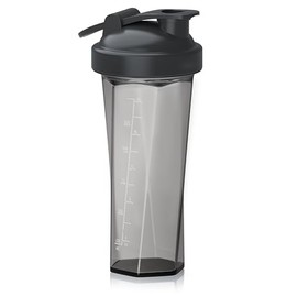Arendo - Protein Shaker with Ball - 700 ml - Protein Shaker with Measuring Scale - No Lumps - BPA Free - Shaker Bottle - for Fitness, Sports & Leisure - Dishwasher Safe
