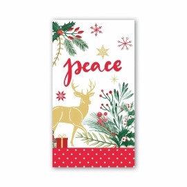 Michel Design Works Christmas Joy to the World 15 Triple-Ply Paper Guest Napkins