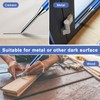 Amabro Mechanical Carpenter's Pencils with Integrated Sharpener, Solid Woodworking Pencils