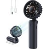 Hssio Portable Handheld Fan, Mini Desk Fan Foldable 2000mAh, 180°