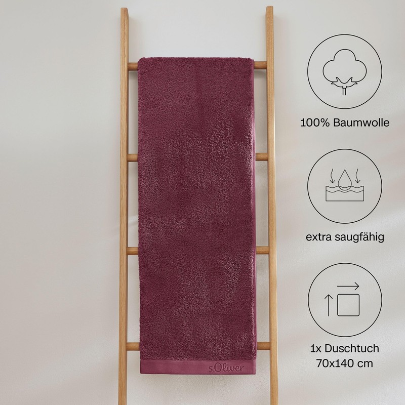s.Oliver Bath Towel 70 x 140 cm - 100% Cotton,