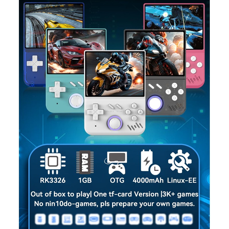 My Mini Handheld Game Console 3.5-in 640*480 IPS OCA Screen