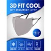3D FIT Washable Mask, Set of 3, Gray, Easy to