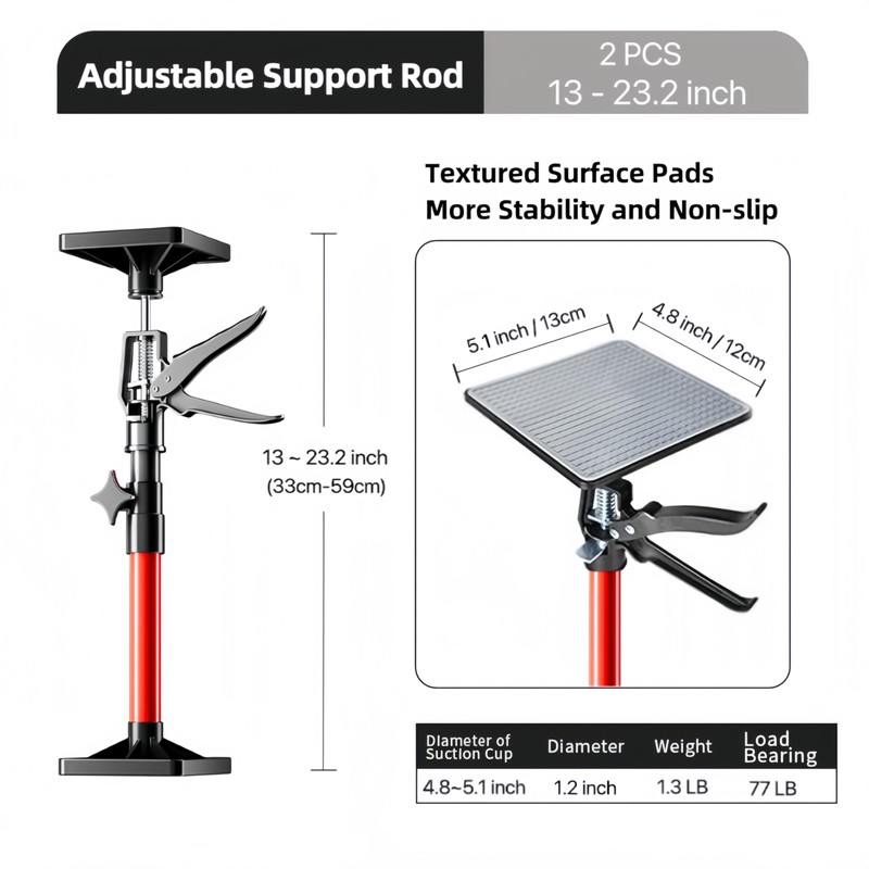 Sayehuanye Cabinet Jacks for Installing Cabinets, 13.0" to 23.2" Steel