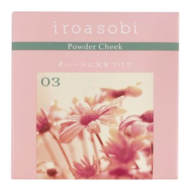 Iroasobi Powder Cheek 03 Smoky Pink, 0.2 oz (7 g), Smoky Adult Pink with a Cool Mode Feeling Not Too Sweet