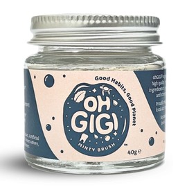 Ohgigi Organic Tooth Powder - Minty Brush, 40g Jar