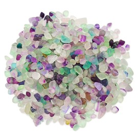 Aquarium Gravel,Natural Mutilcolor Fluorite Decorative Crystal Pebbles-Rose Stones, Crystals Gravel Quartz Tumbled Stone,Aquarium Gravel Sea Glass Rock Crystal Pebbles for Plants, Vase Filler-01