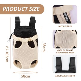 BIFHIG 1 Stück Aprikosen -Haustiergurt -Rucksack, Atmungsaktives Haustier -Rucksack, Rucksack Im Freien, Haustiervorräte.