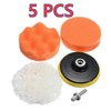 Car Polishing Pad Kit for Auto Detailing – 5-Piece Foam
