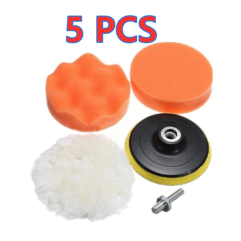 Car Polishing Pad Kit for Auto Detailing – 5-Piece Foam