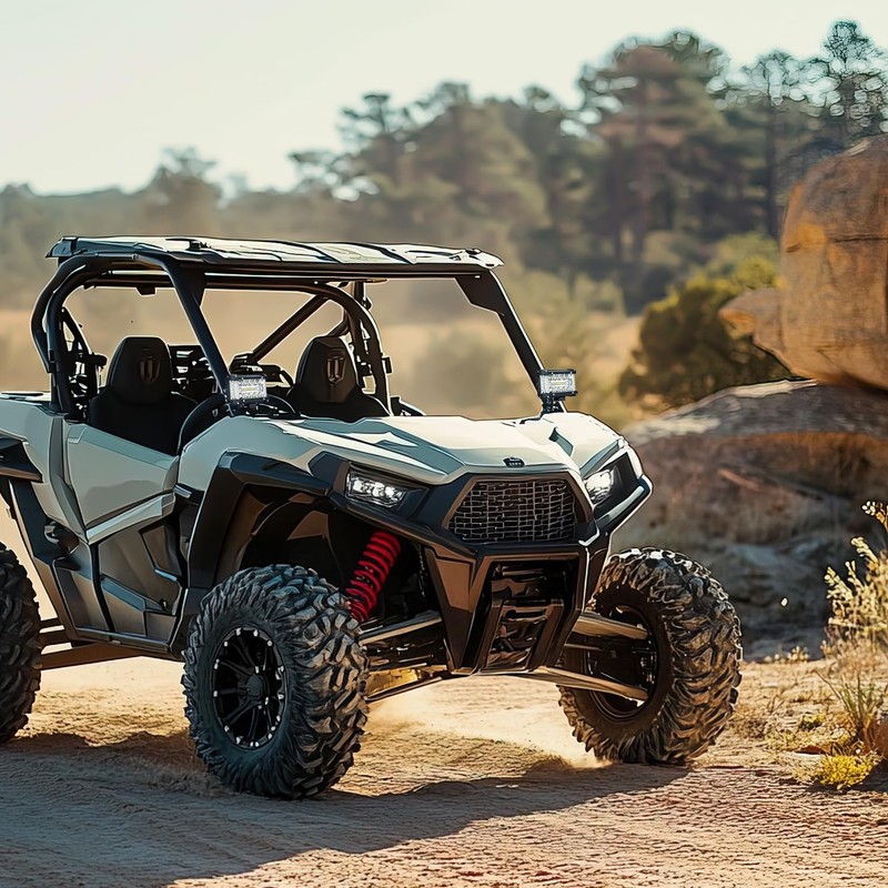 Nilight Side Shooter Light Bar 4.3 Inch Triple Row Spot