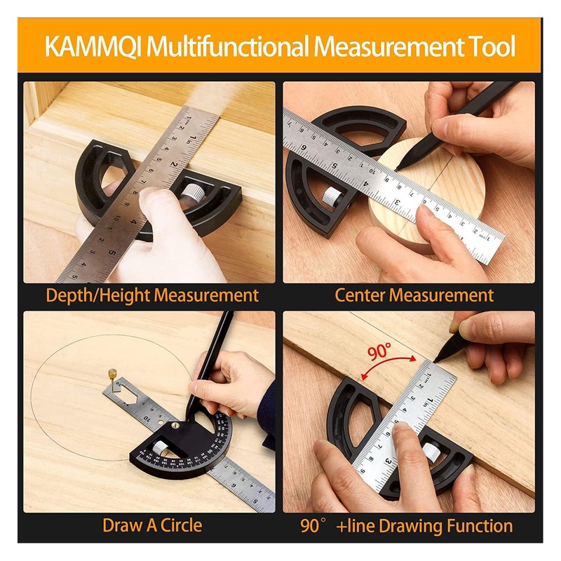 Protractor Angle Finder Multifunctional Magnetic Suction High Accuracy Angle Measuring