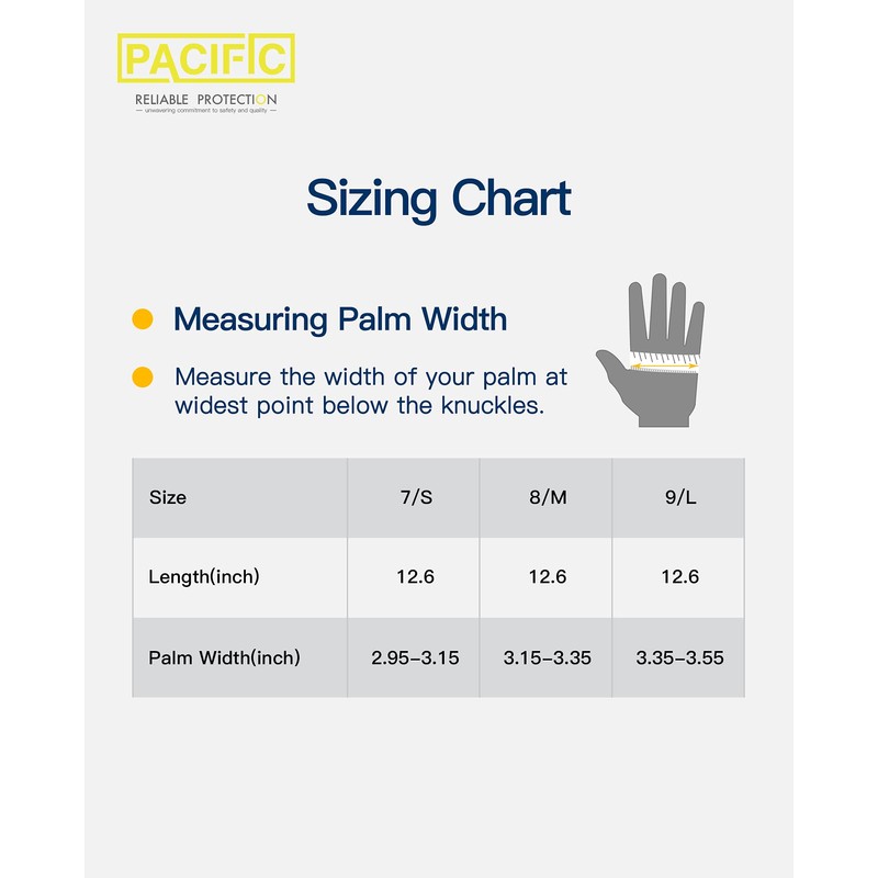 PACIFIC PPE 4 Pairs Reusable Dishwashing Cleaning Gloves with Latex