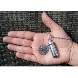 Patriotic Family Set of TEN Silver EAGLE CREMATION URNS Includes 10 Pouches, 10 Ball Chains, Fill Kit - PROUDLY MADE IN USA